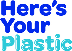 Logo for the "Here's Your Plastic" research campaign of Plastics Collaborative