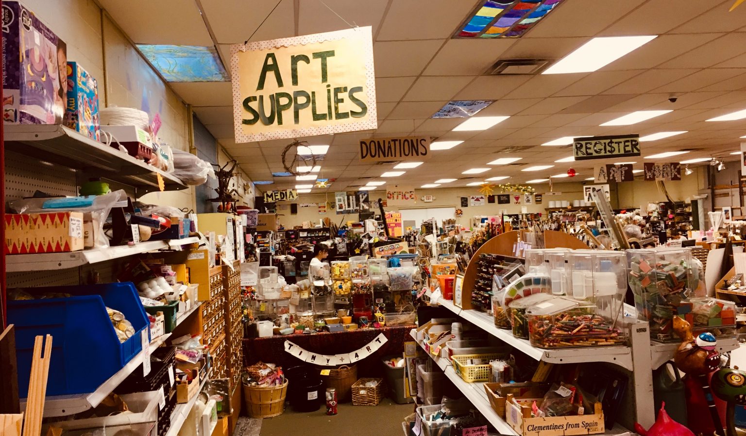 shop interior of the Pittsburgh Center for Creative Reuse