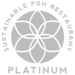 Platinum level designation symbol for restaurants