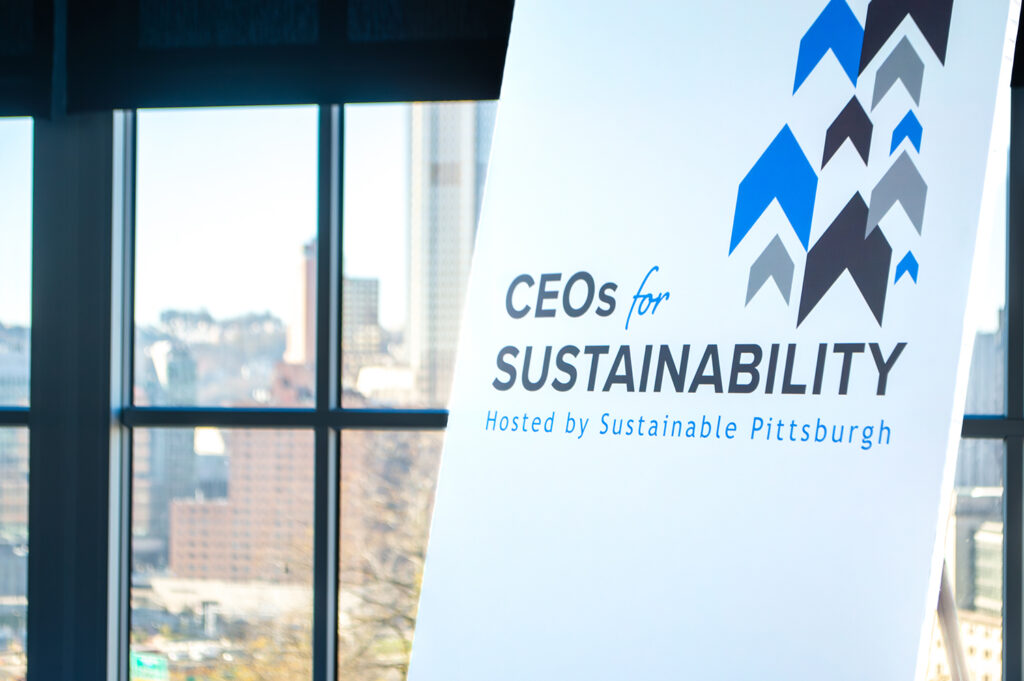 CEOs for Sustainability signage. 
